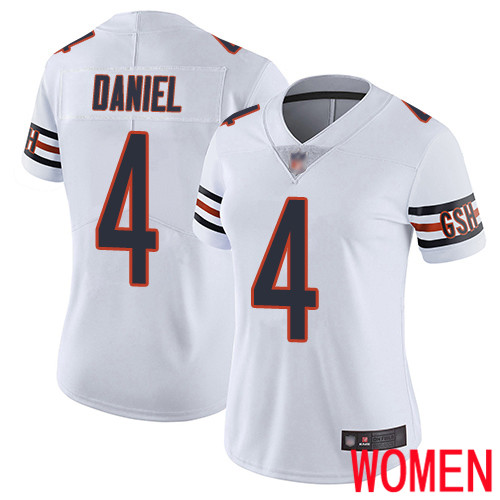 Chicago Bears Limited White Women Chase Daniel Road Jersey NFL Football #4 Vapor Untouchable->youth nfl jersey->Youth Jersey